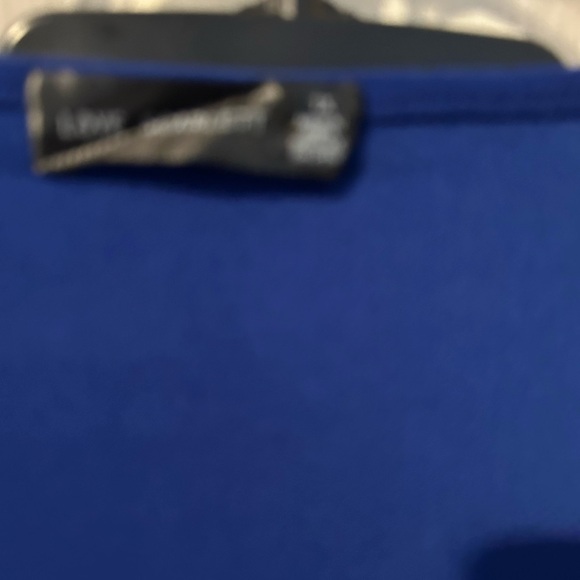 NWT “Love Scarlet “ Royal Blue Top with 3/4” Sleeves With Criss Cross Design - Picture 6 of 6